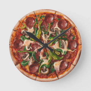 Horloge Ronde Pizza Suprême