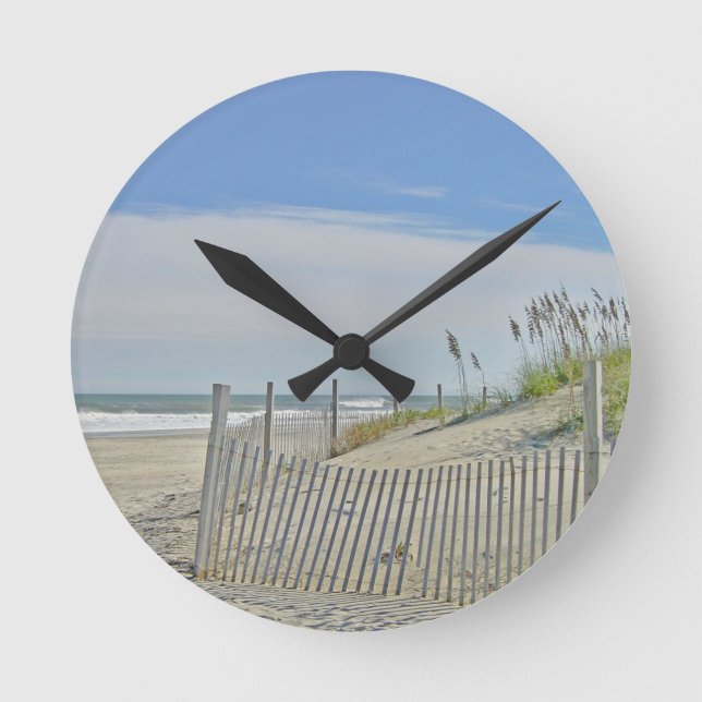 Horloge Ronde plage isolée (Recto)