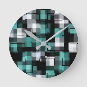 Horloge Ronde Plaid