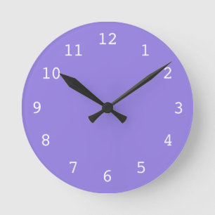 Horloge Ronde Plain purple