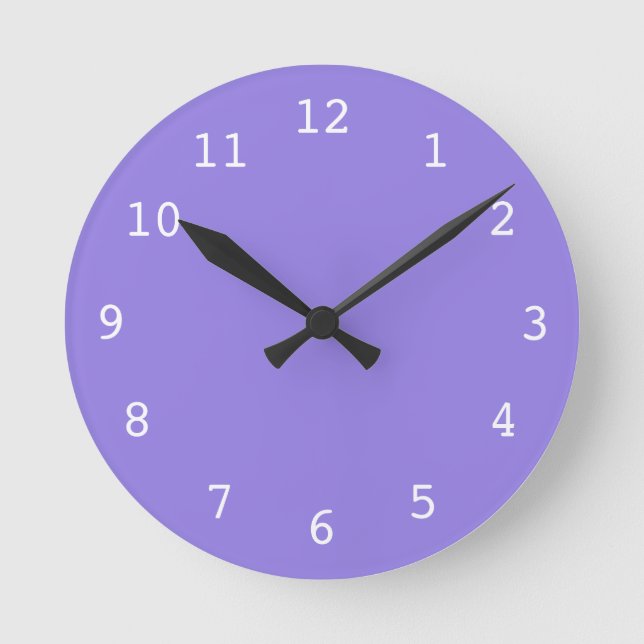 Horloge Ronde Plain purple (Recto)