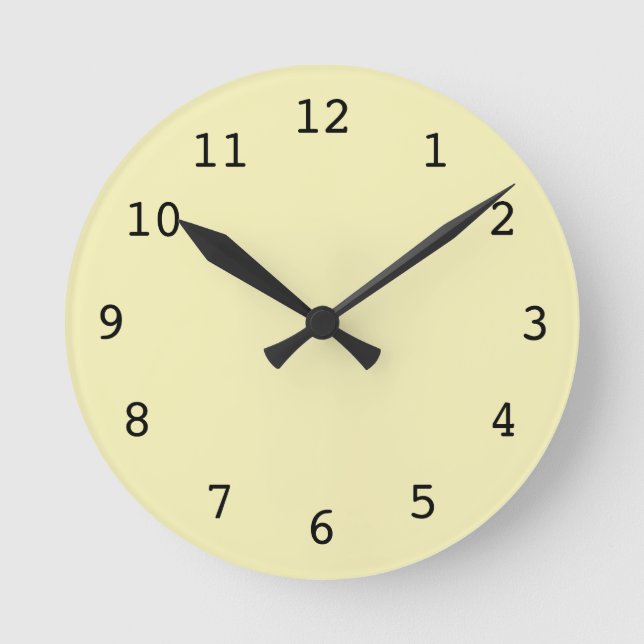 Horloge Ronde Plain yellow (Recto)