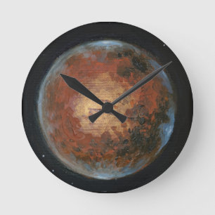 Horloge Ronde Planète Mars