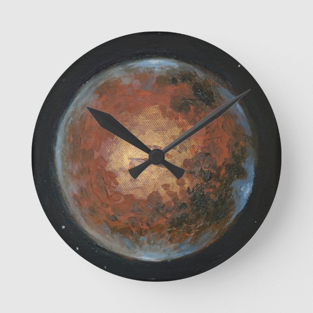 Horloge Ronde Planète Mars (Recto)