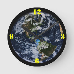 Horloge Ronde Planète Terre