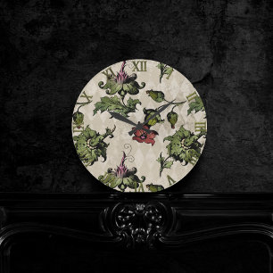 Horloge Ronde Plante de sorcière apothecaire   Herbes botaniques