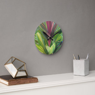 HORLOGE RONDE PLANTE PLUS