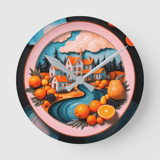 Horloge Ronde Plaque complète (Recto)