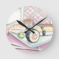Plaque de sushi assorté avec baguettes