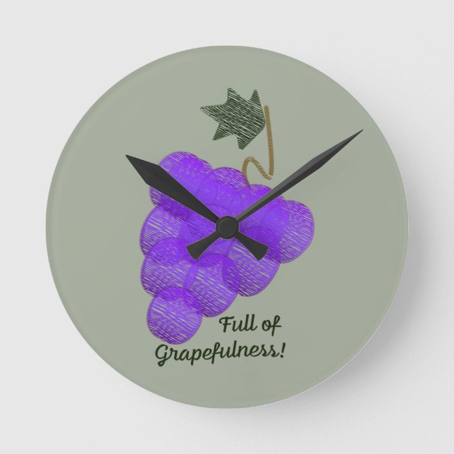 Horloge Ronde Plein de raisins (Recto)