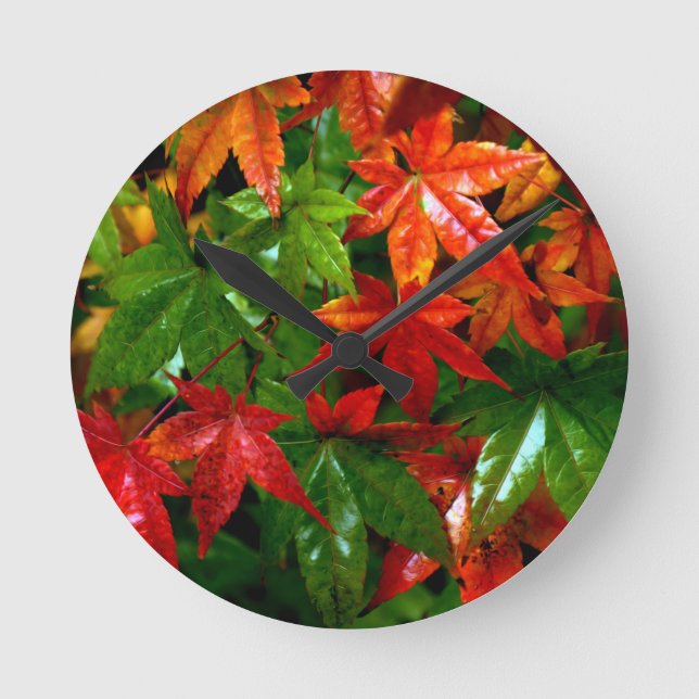 Horloge Ronde Pluie d'automne (Recto)