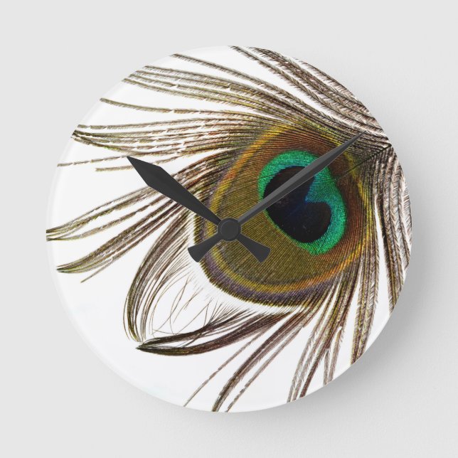Horloge Ronde  Plume de paon    (Recto)