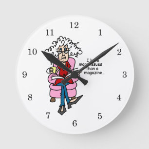 Horloge Ronde Plus de numéros qu'un Humour de magazine
