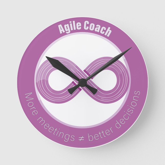 Horloge Ronde Plus de réunions ne sont pas toujours mieux (Recto)