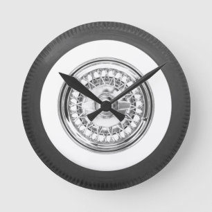 Horloge Ronde Pneu à paroi blanche