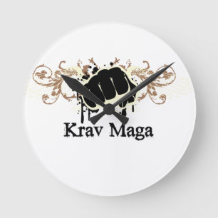 Horloge Ronde Poinçon de Krav Maga