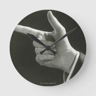 Horloge Ronde Pointage d'homme