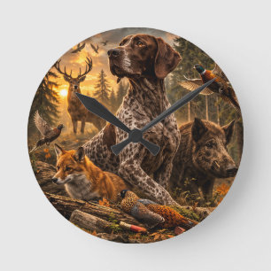 Horloge Ronde Pointers à poil court allemand