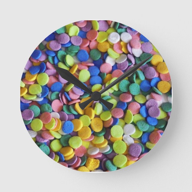 Horloge Ronde Points bonbons 2 (Recto)