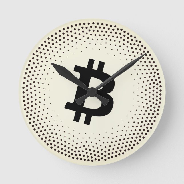 Horloge Ronde Points de saturation Bitcoin (Recto)
