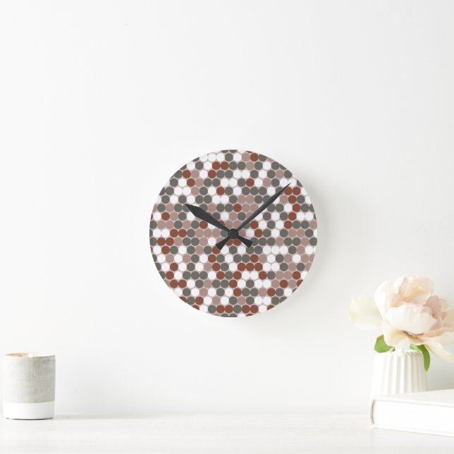 Horloge Ronde Points rétro (Maison)