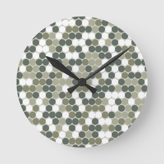 Horloge Ronde Points verts (Recto)