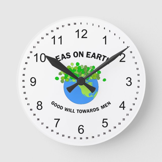 Horloge Ronde Pois sur Terre (Recto)