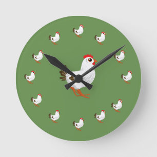 Horloge Ronde Poison de Chicken Wall Clock Chicken Lovers