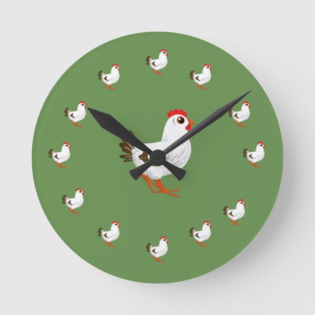 Horloge Ronde Poison de Chicken Wall Clock Chicken Lovers (Recto)
