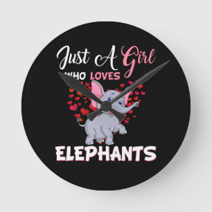 Horloge Ronde Poison de Just Girl Who Loves Elephants