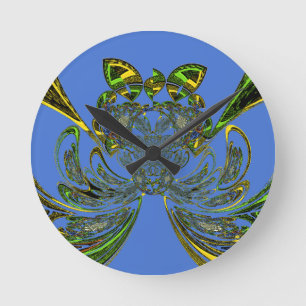 Horloge Ronde Poisson plume