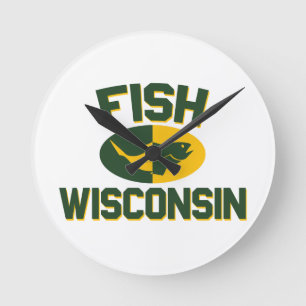 Horloge Ronde Poissons le Wisconsin