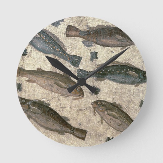 Horloge Ronde Poissons (mosaïque) (Recto)