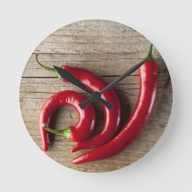Horloge Ronde Poivre rouge chili (Recto)