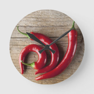 Horloge Ronde Poivre rouge chili
