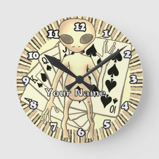 Horloge Ronde Poker Alien