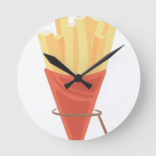 Horloge Ronde Pommes frites