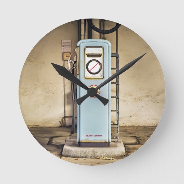 Horloge Ronde pompe à essence (Recto)