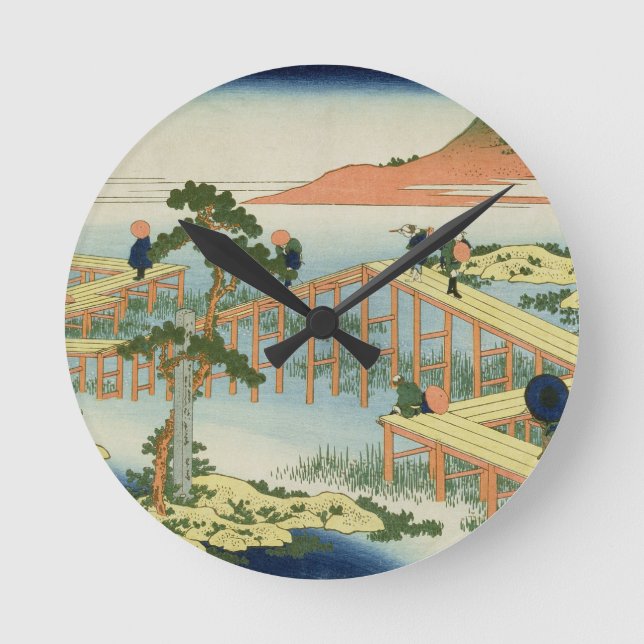 Horloge Ronde Pont en huit parties, province de Mucawa, Japon, c (Recto)