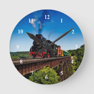 Horloge Ronde Pont ferroviaire vintage