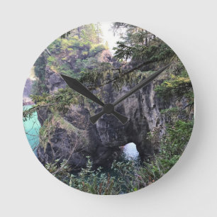 Horloge Ronde Pont naturel, Thunder Rock Cove, Oregon