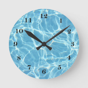 Horloge Ronde Pool Water Wall Clock