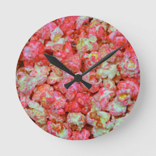 Horloge Ronde Popcorn rose