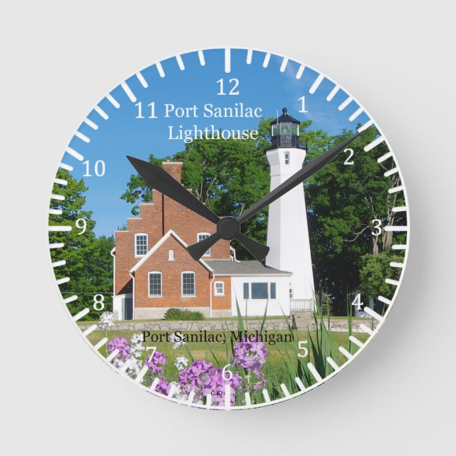 Horloge Ronde Port Sanilac Lighthouse clock (Recto)