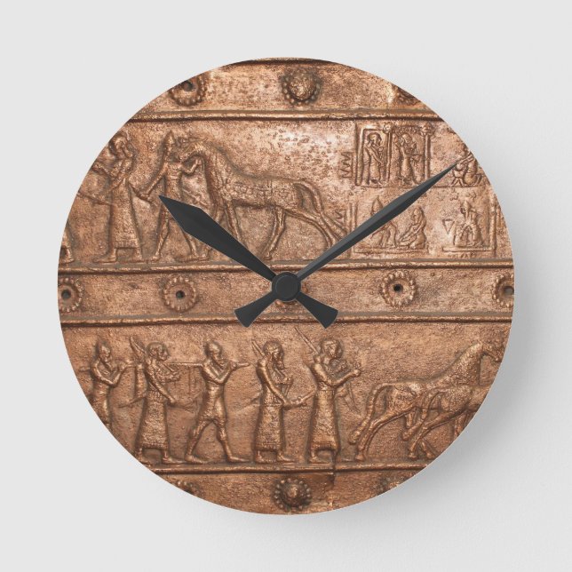 Horloge Ronde Porte assyrienne (Recto)