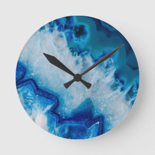 Horloge Ronde Porte Royale Bleue