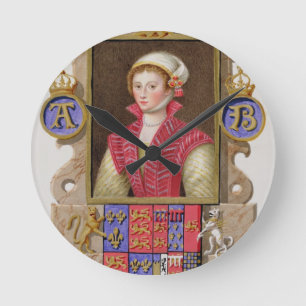 Horloge Ronde Portrait de 1507-36) 2èmes reines d'Anne Boleyn