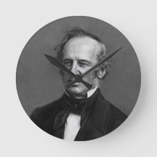 Horloge Ronde Portrait de Cornélius Vanderbilt de commodore