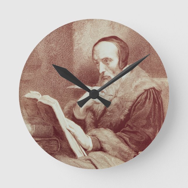 Horloge Ronde Portrait de Jean Calvin (1509-1564) (gravure) (Recto)
