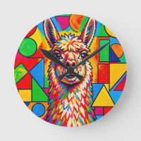 Portrait de lama vibrant dans le style Pop Art